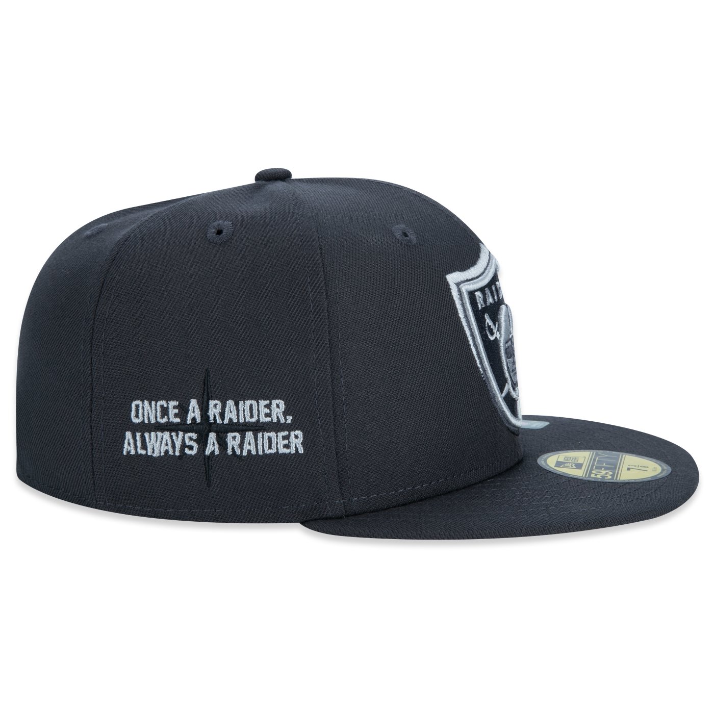 Bone New Era 59FIFTY Fitted Las Vegas Raiders Draft 2024 Chumbo 5