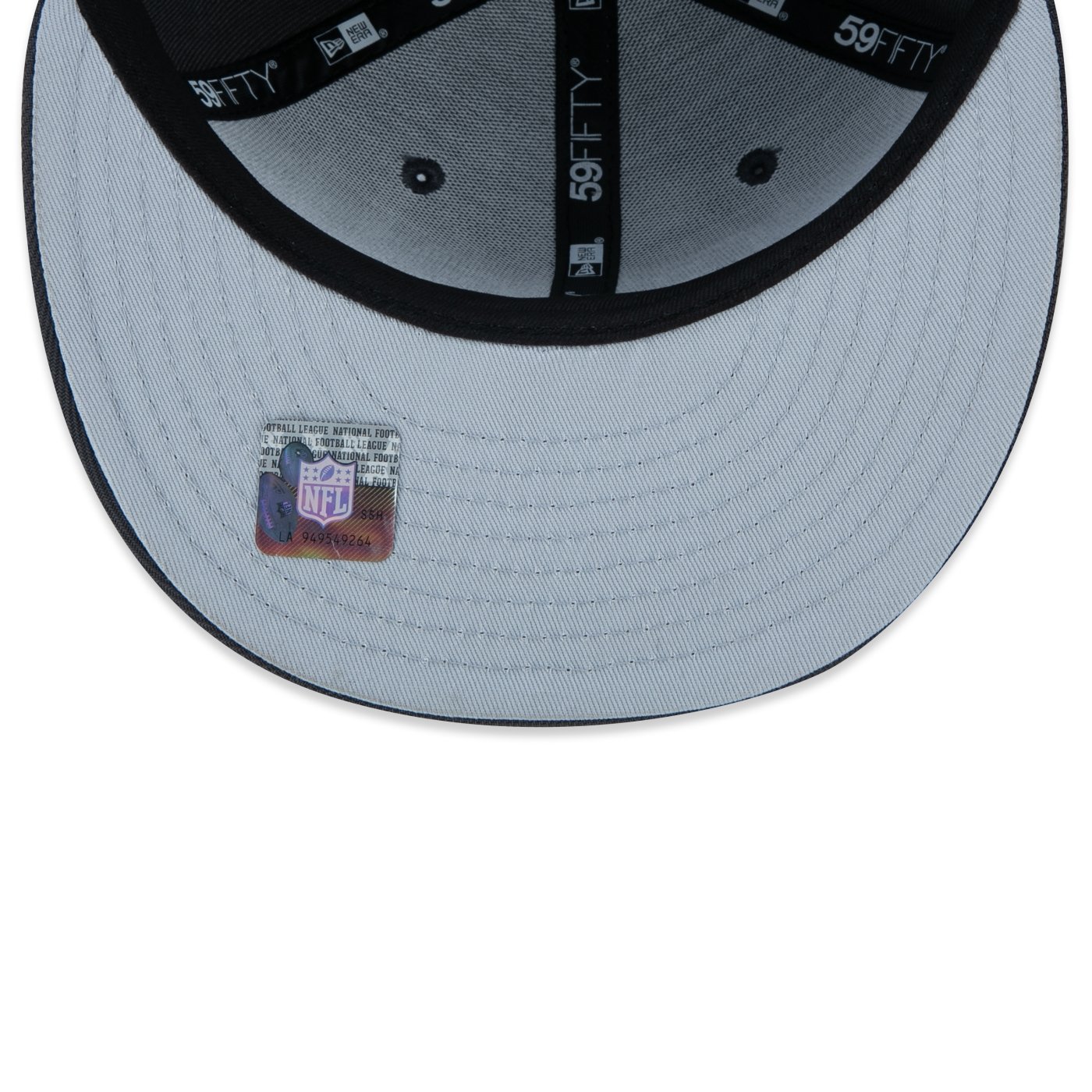 Bone New Era 59FIFTY Fitted Las Vegas Raiders Draft 2024 Chumbo 7