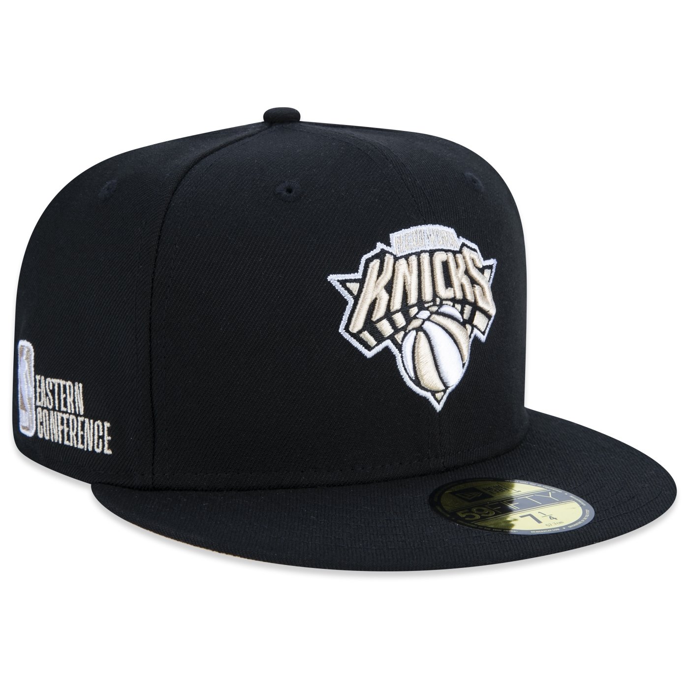 Bone New Era 59FIFTY New York Knicks Core NBA Preto 2