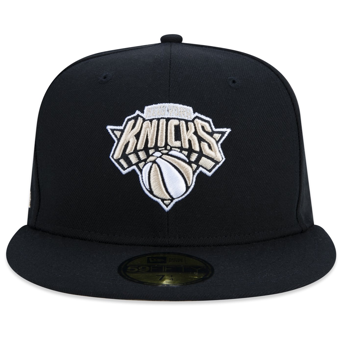 Bone New Era 59FIFTY New York Knicks Core NBA Preto 3