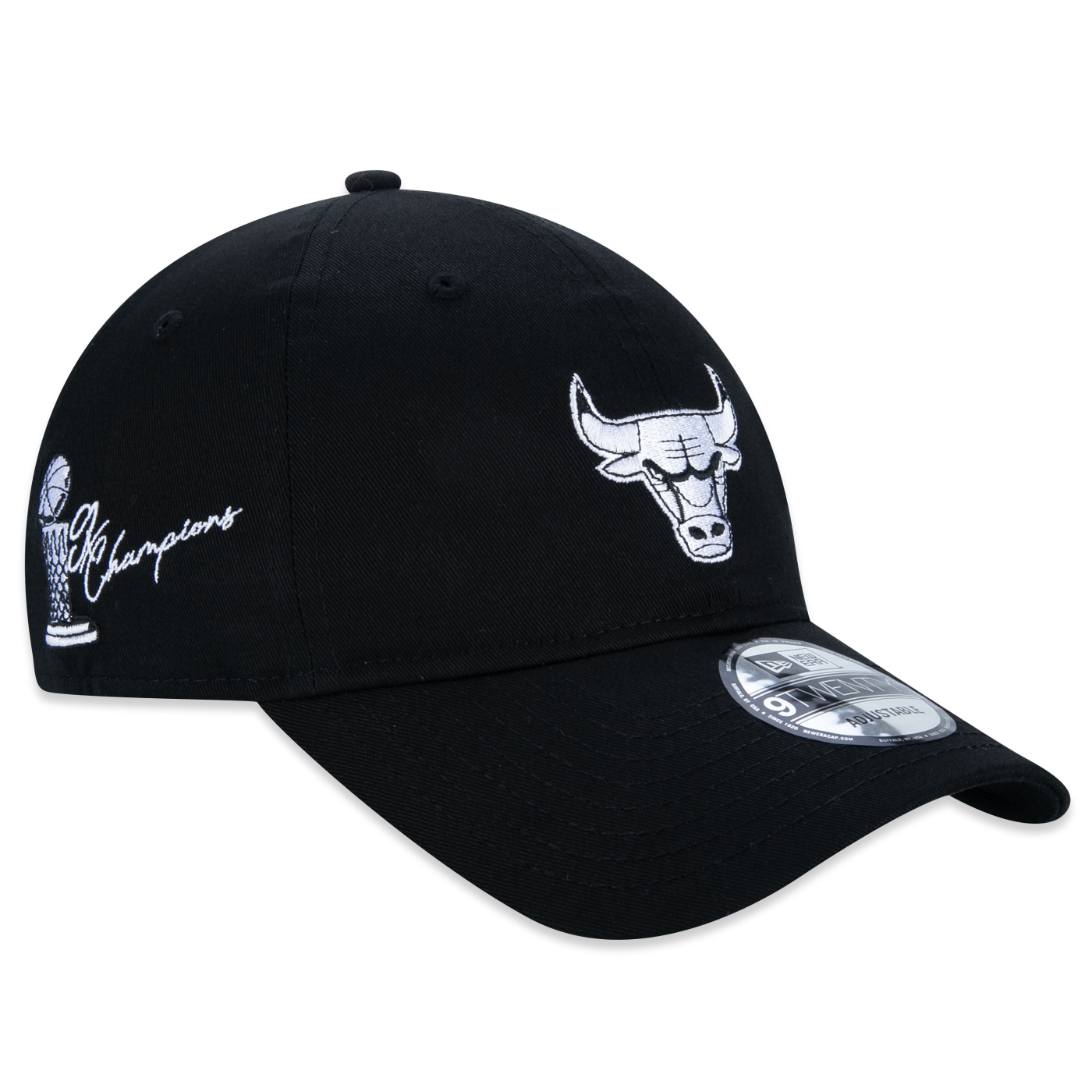 Bone New Era  9Twenty Chicago Bulls Core Nba Preto 2