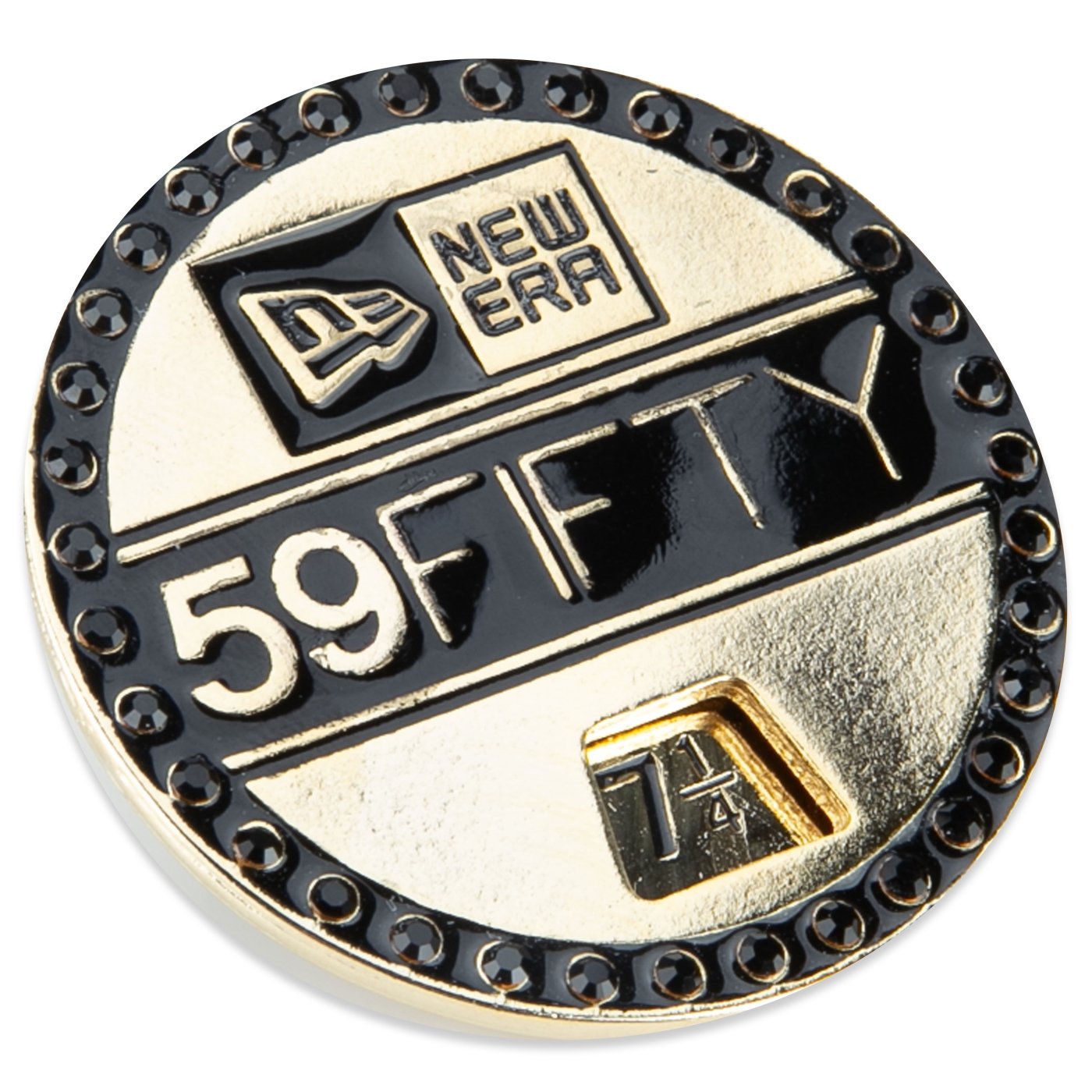 Pin New Era Etiqueta de Tamanho 59FIFTY Giratorio Dourado 2