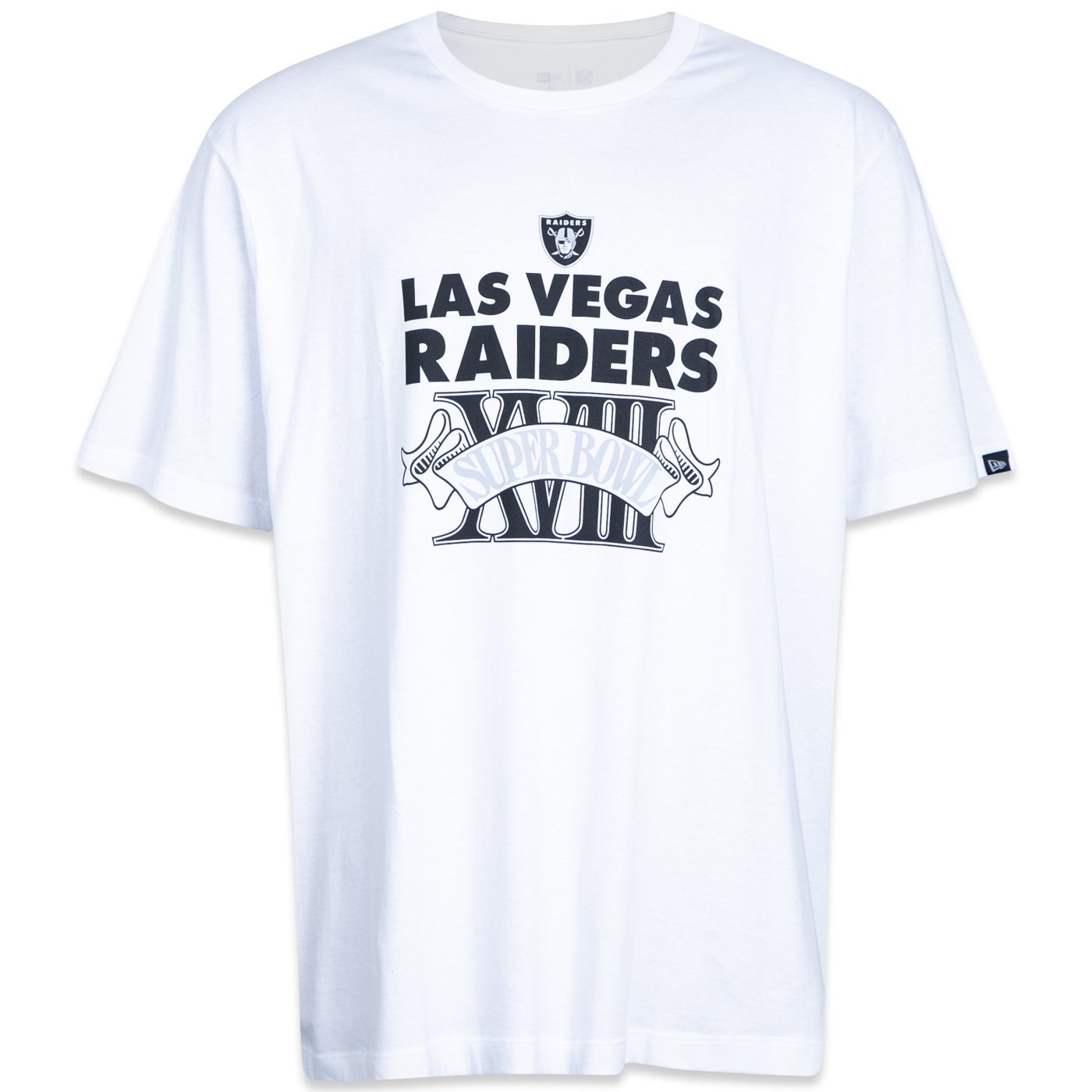 Camiseta New Era Plus Size Las Vegas Raiders Core Branco