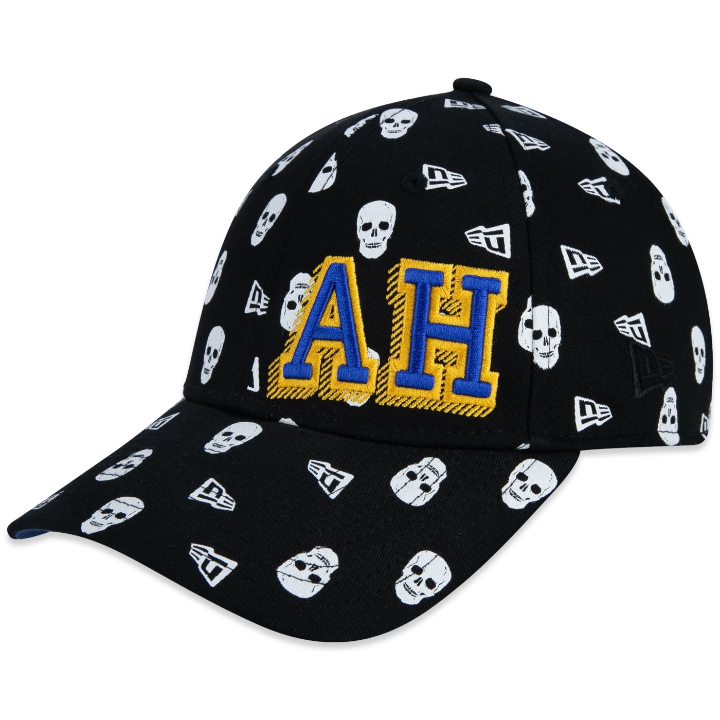 Bone New Era 9FORTY Collab Alexandre Herchcovitch Full Skull Preto 1