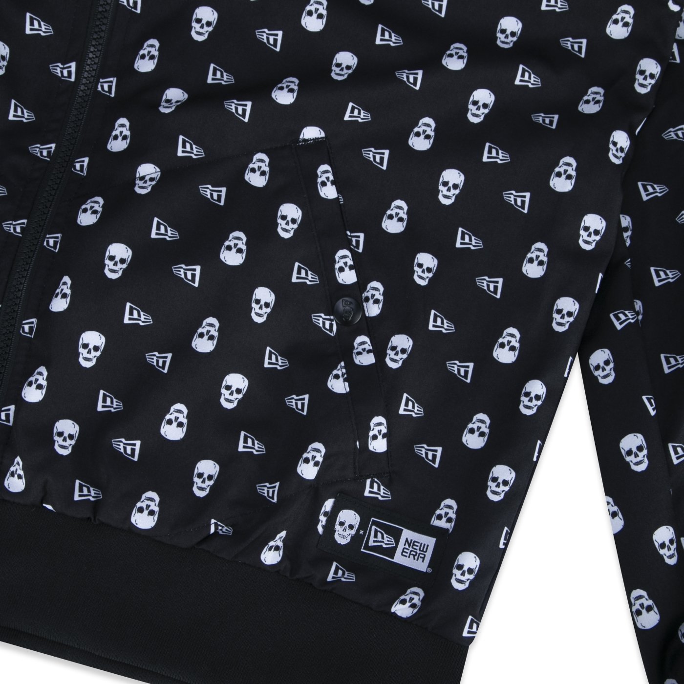 Jaqueta New Era Corta Vento Collab Alexandre Herchcovitch Full Logo Preto 3