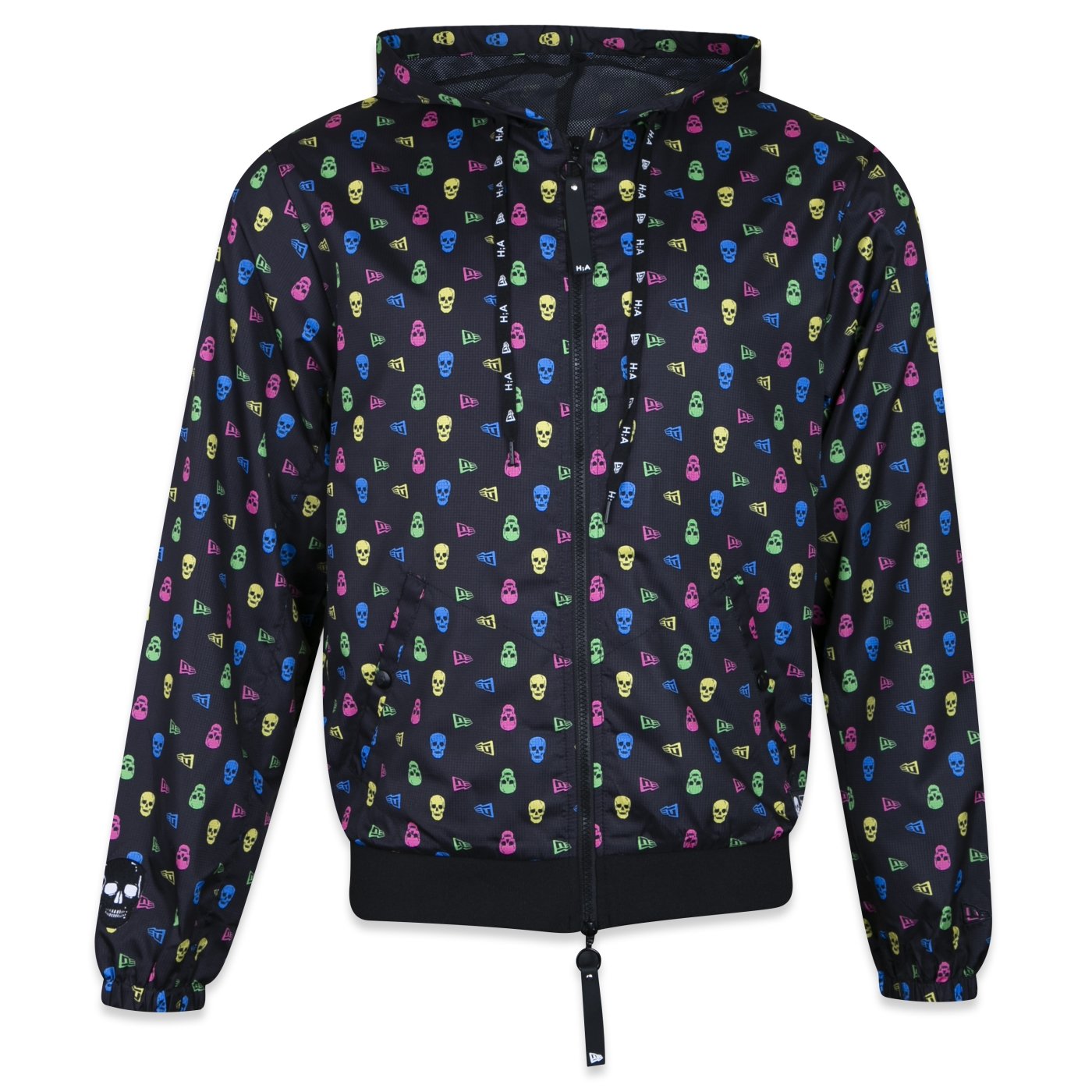 Jaqueta New Era Collab Alexandre Herchcovitch Skull Preto