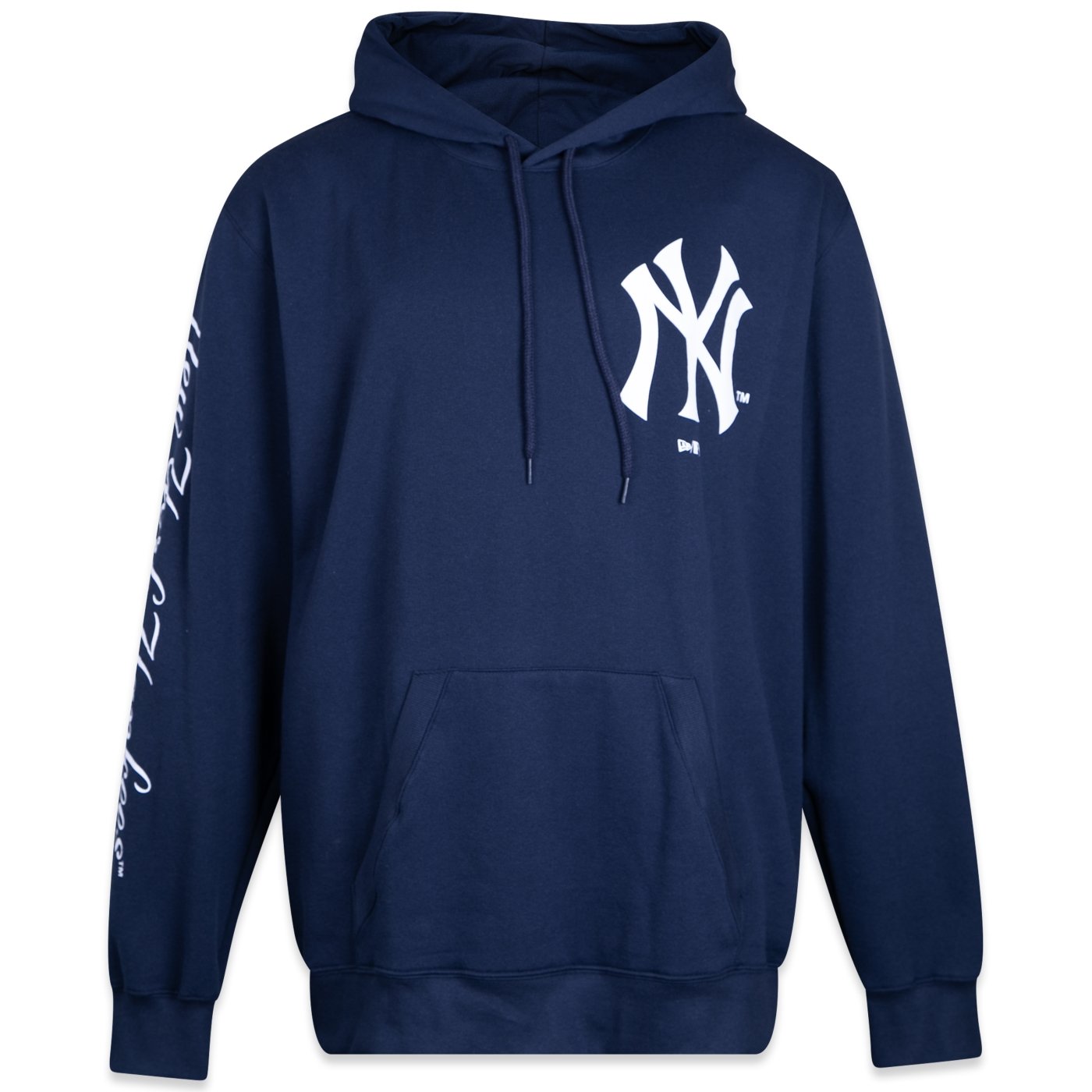 Moletom New Era Plus Size Canguru Fechado New York Yankees Marinho