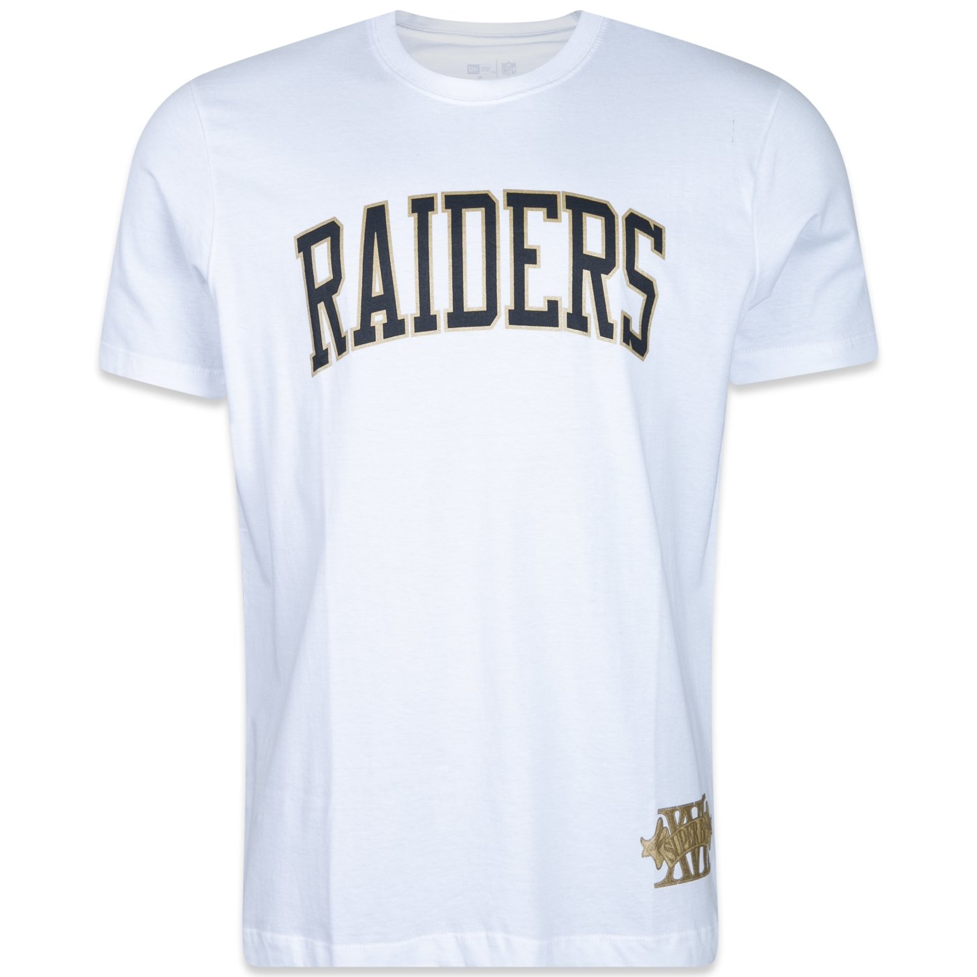 Camiseta New Era Regular NFL Las Vegas Raiders Core Branco 1