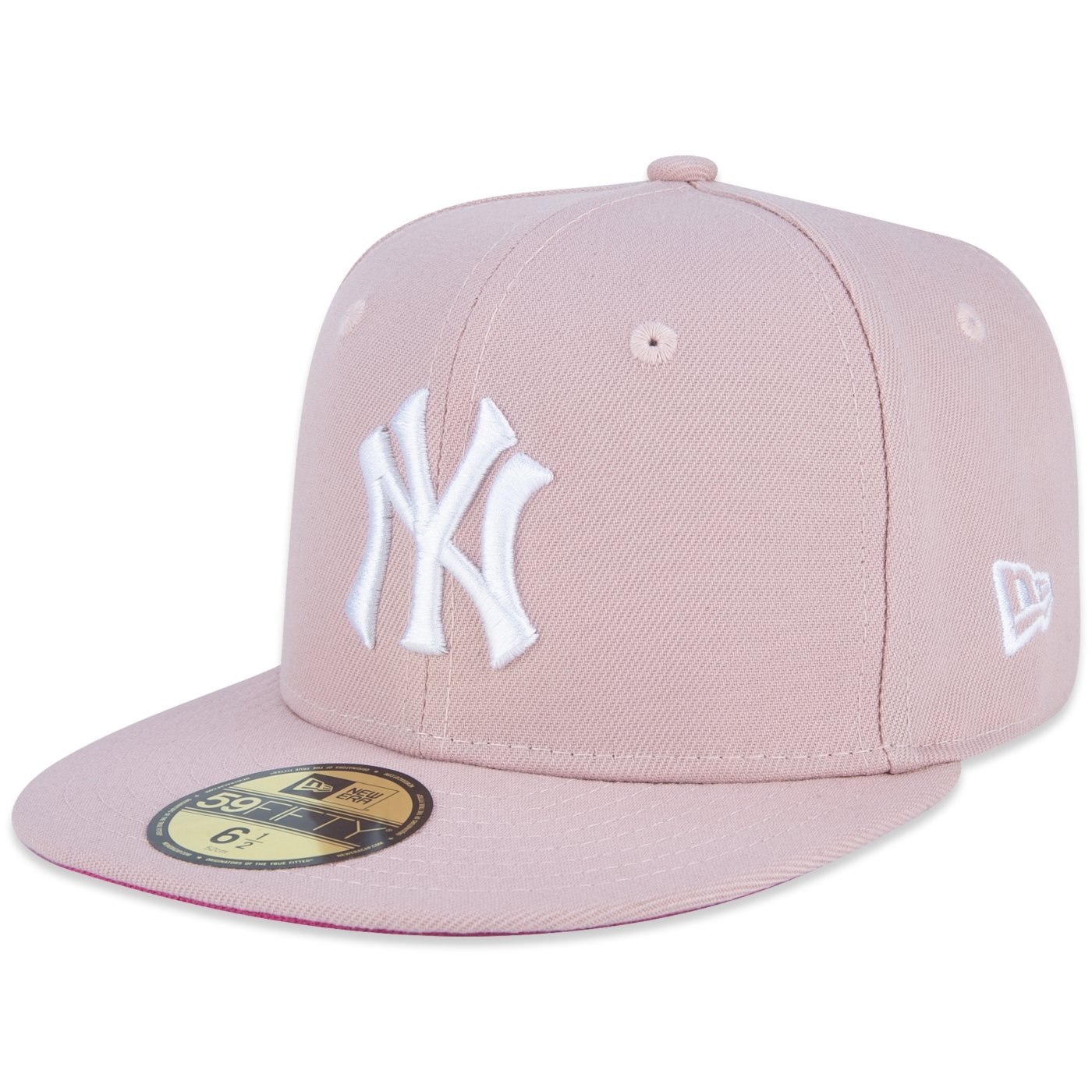 Bone New Era Infantil 59FIFTY MLB New York Yankees Patch Rosa 1
