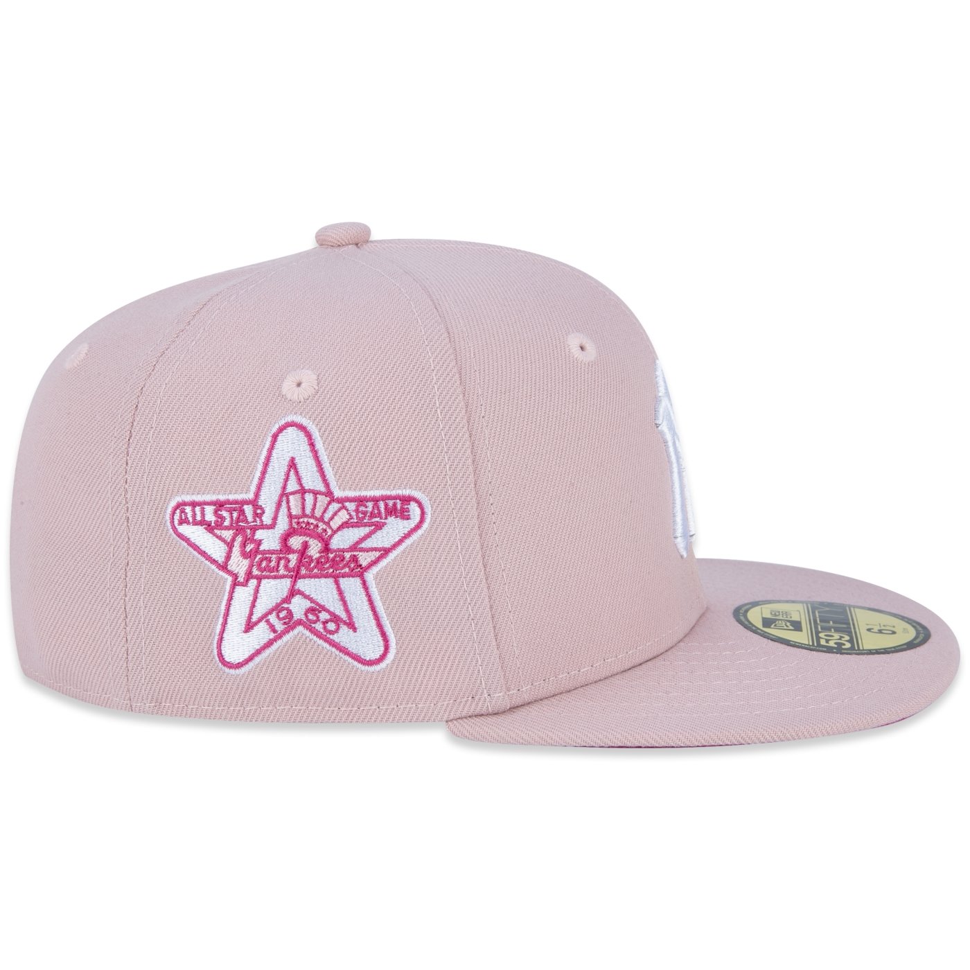 Bone New Era Infantil 59FIFTY MLB New York Yankees Patch Rosa 5