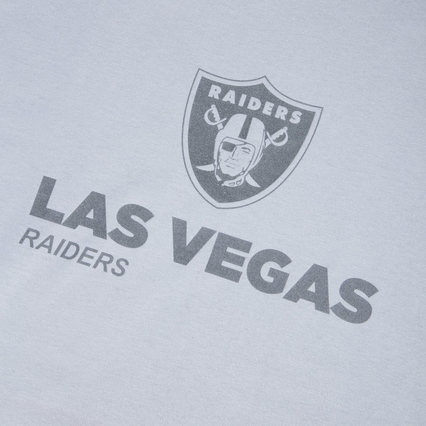 Camiseta New Era Regular NFL Las Vegas Raiders Core Essentials Style Cinza 3