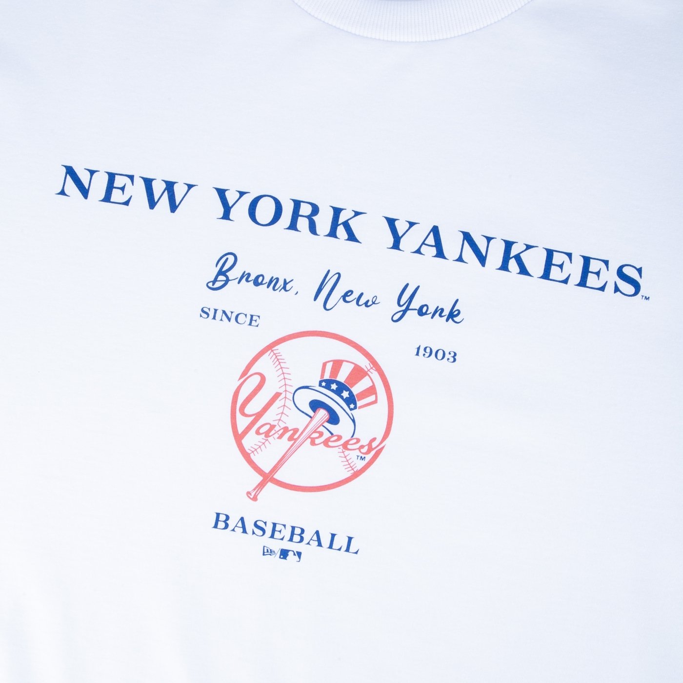 Camiseta New Era Plus Size Regular MLB New York Yankees Branco 3