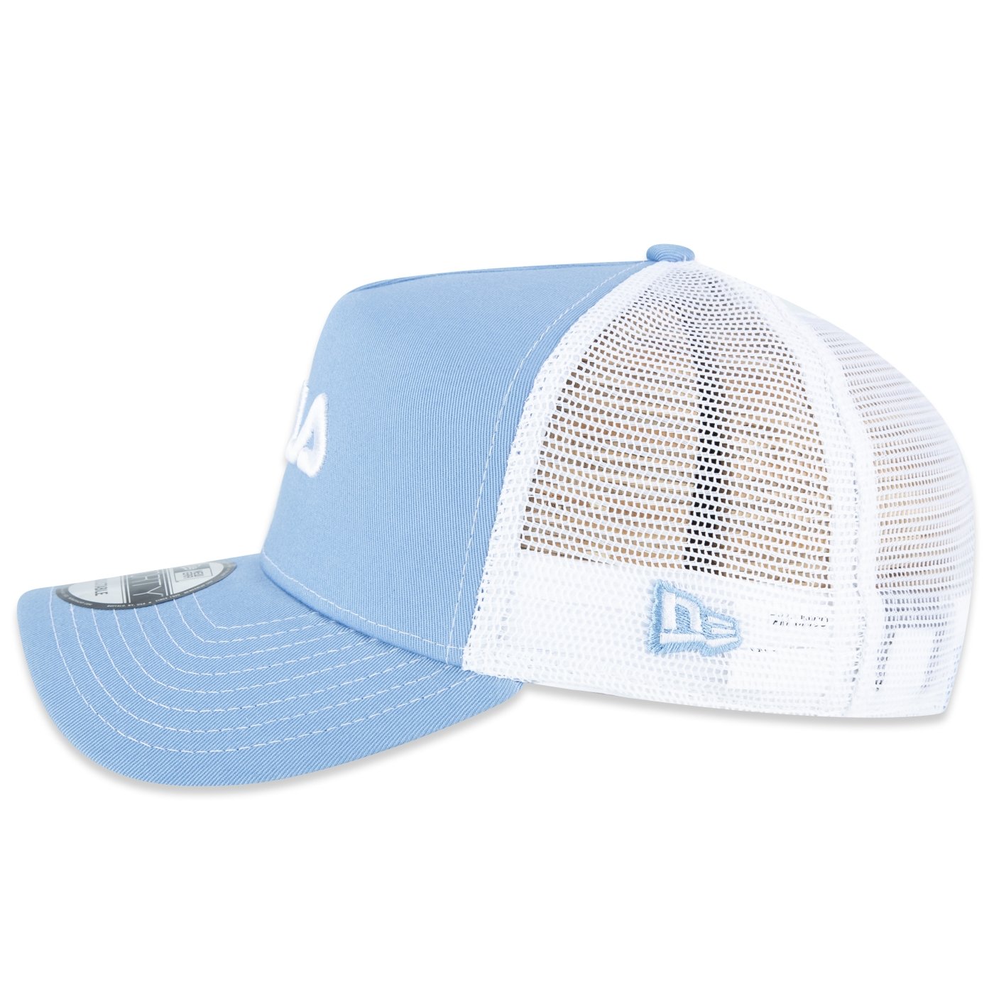 Bone New Era 9FORTY A-Frame Trucker Colaboracao New Era x Fila Azul/Branco 4