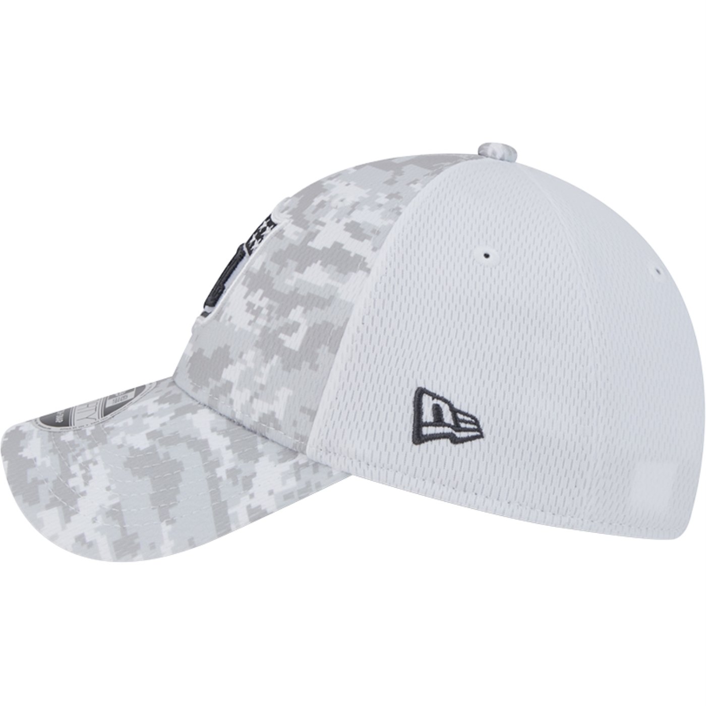 Bone New Era 9FORTY Stretch Snap NFL Logo NFL Salute To Service 2024-25 Cinza/Branco 4