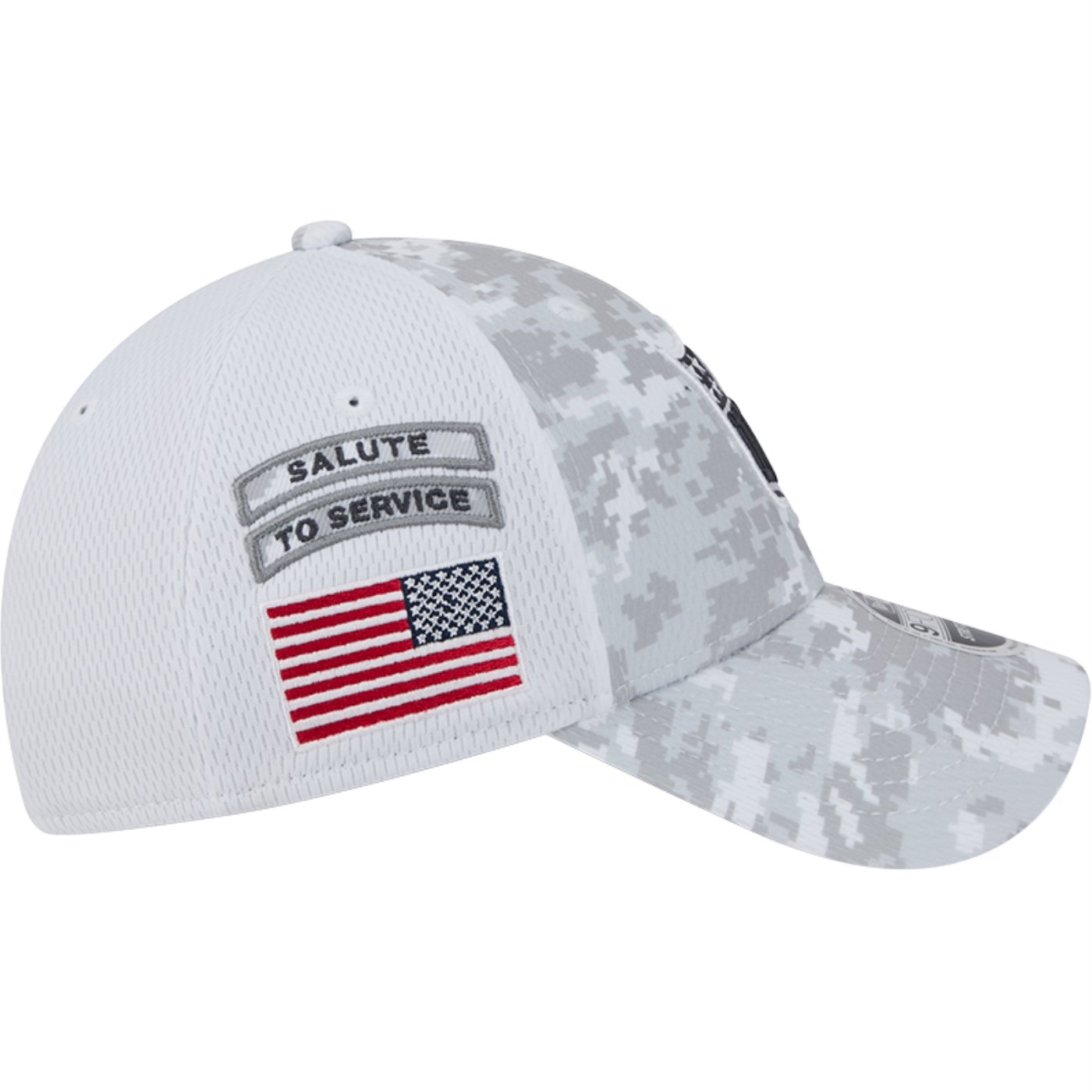 Bone New Era 9FORTY Stretch Snap NFL Logo NFL Salute To Service 2024-25 Cinza/Branco 5