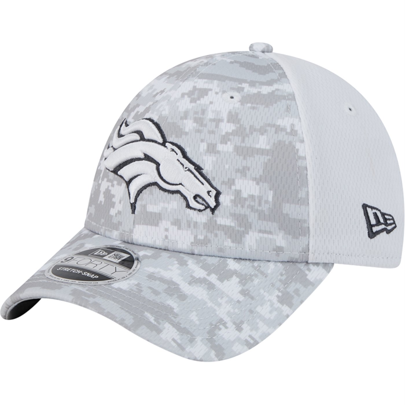 Bone New Era 9FORTY Stretch Snap Kansas City Chiefs NFL Salute To Service 2024-25 Cinza/Branco 1