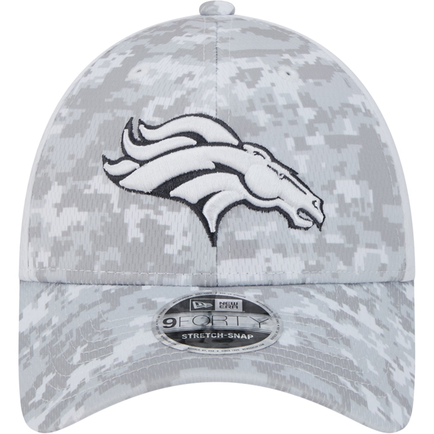 Bone New Era 9FORTY Stretch Snap Kansas City Chiefs NFL Salute To Service 2024-25 Cinza/Branco 3