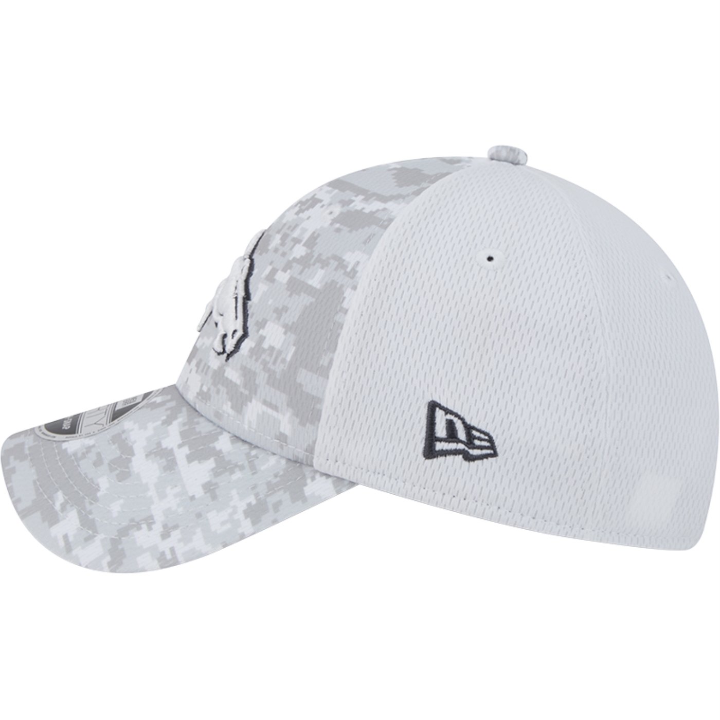 Bone New Era 9FORTY Stretch Snap Kansas City Chiefs NFL Salute To Service 2024-25 Cinza/Branco 4