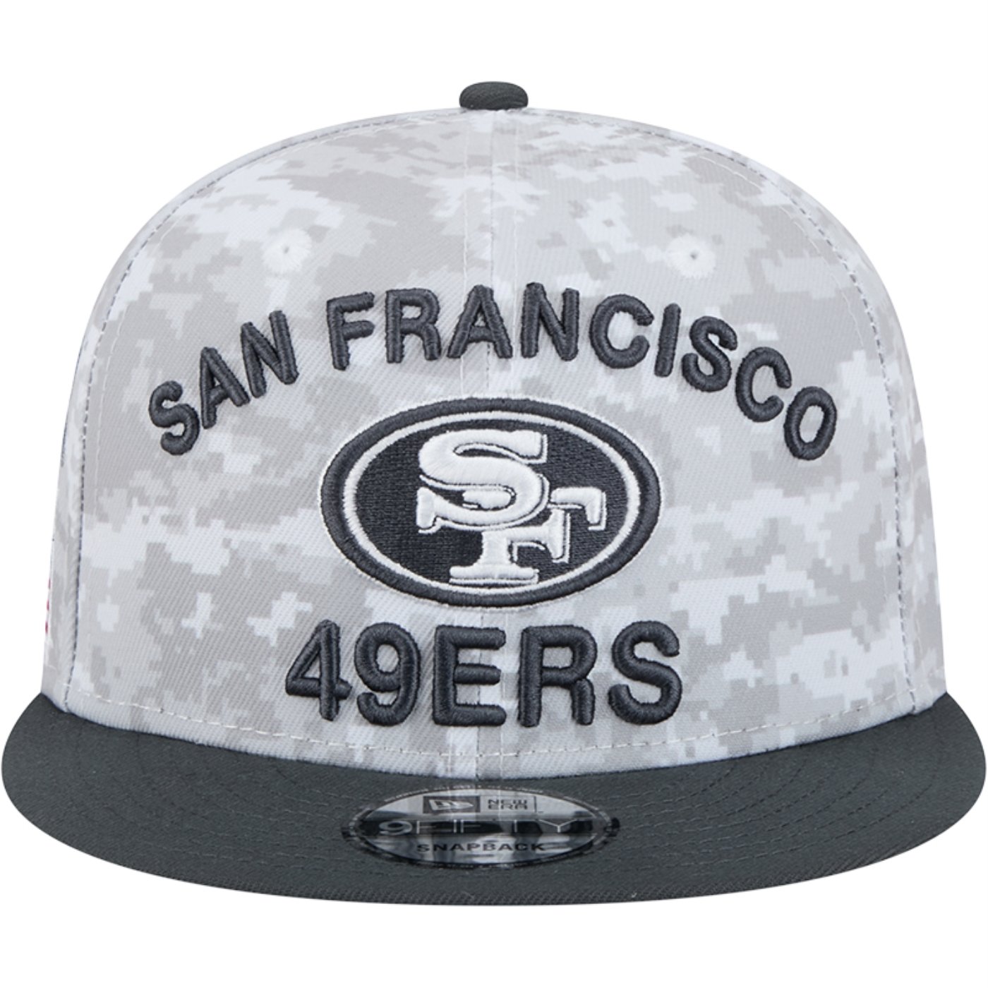Bone New Era 9FIFTY San Francisco 49ers NFL Salute To Service 2024-25 Cinza 3