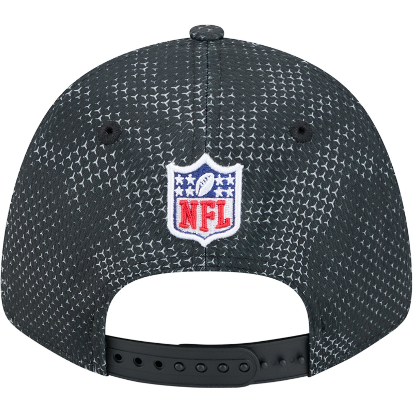Bone New Era 9FORTY Stretch Snap Las Vegas Raiders NFL Sideline 2024-25 Preto 6
