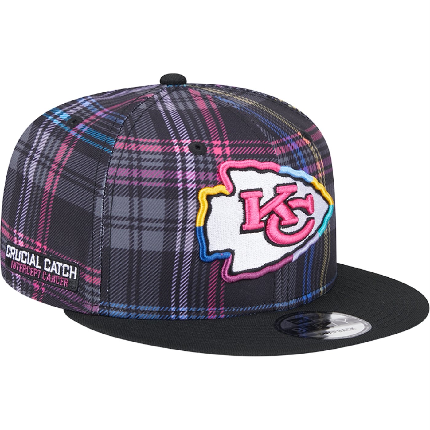 Bone New Era 9FIFTY Kansas City Chiefs NFL Crucial Catch 2024 Preto 2