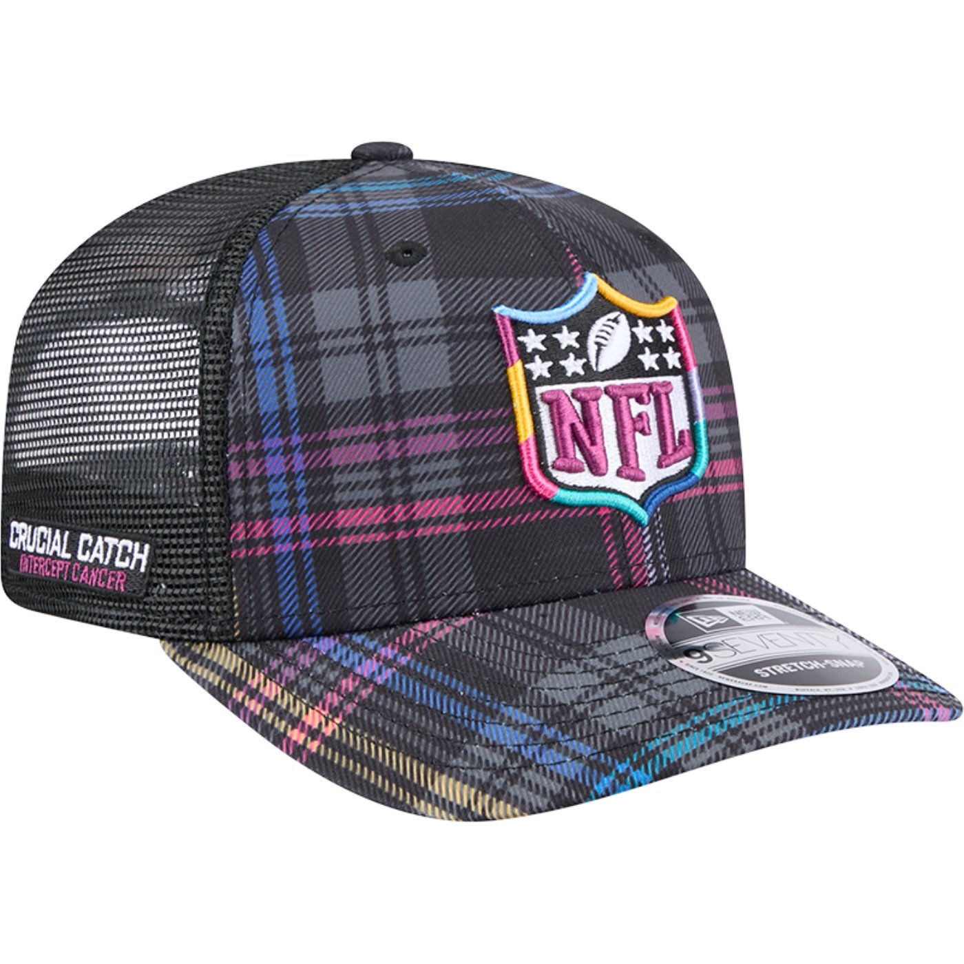 Bone New Era 9SEVENTY Trucker NFL Logo Oficial NFL Crucial Catch 2024 Multicores 2
