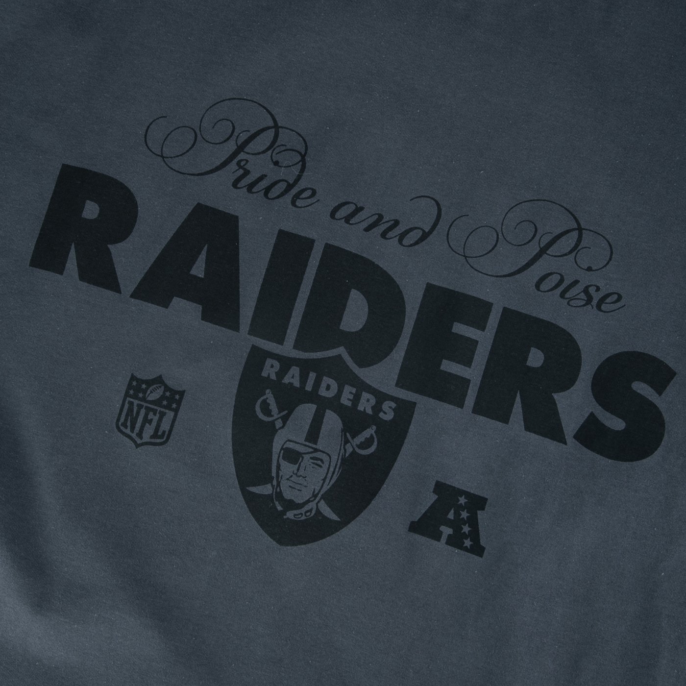 Camiseta New Era Plus Size Regular NFL Las Vegas Raiders Chumbo