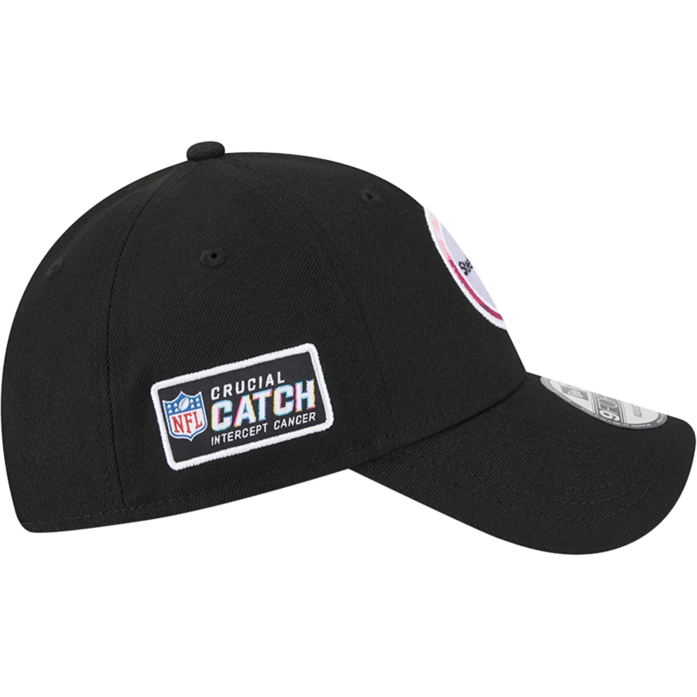 Bone New Era 9FORTY NFL Crucial Catch 2023 Pittsburgh Steelers Preto 5