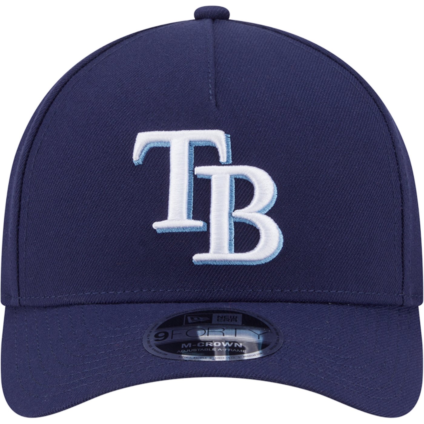 Bone New Era 9FORTY M-Crown A-Frame MLB Tampa Bay Rays Azul 3