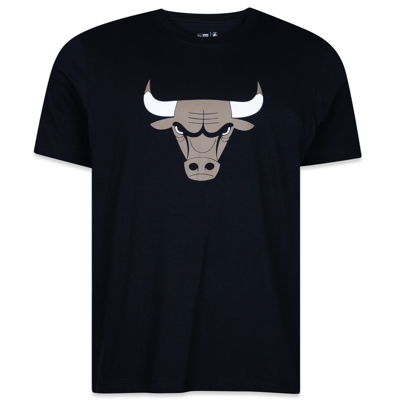 Camiseta New Era Regular NBA Chicago Bulls Core Preto 1