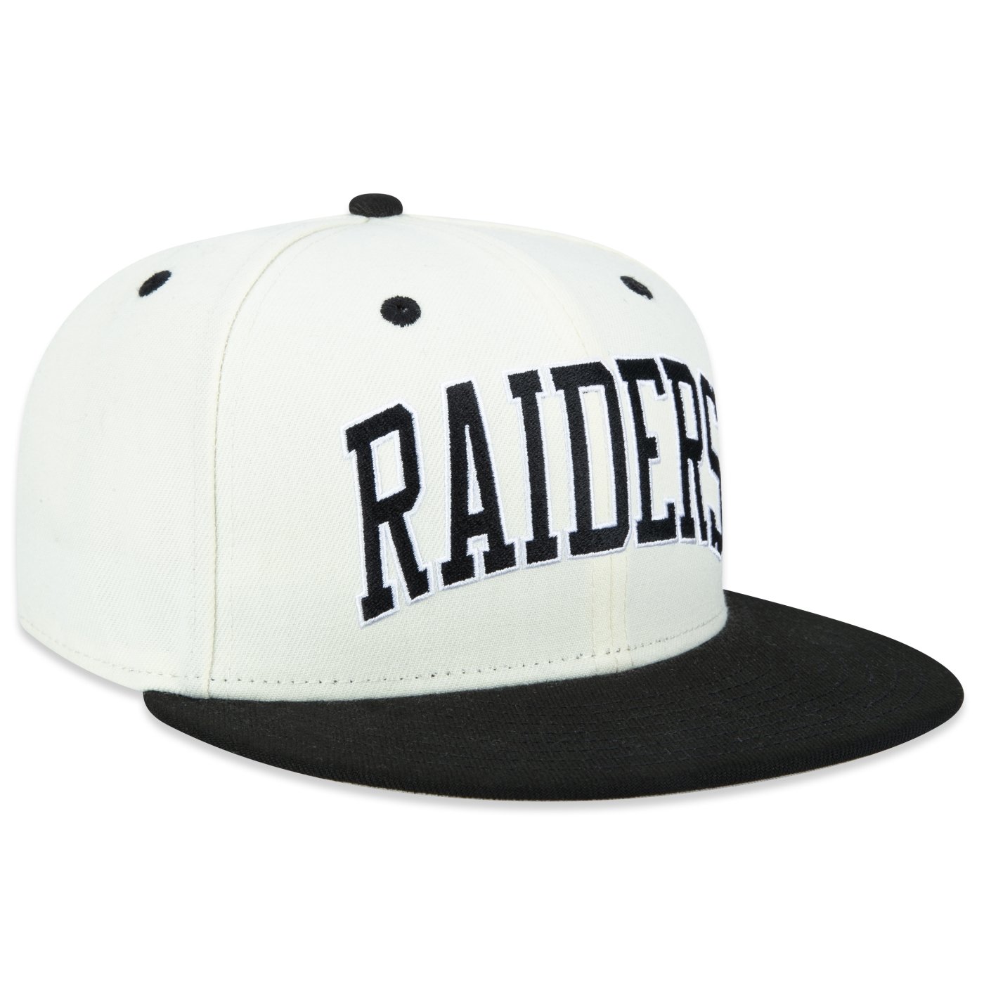Bone New Era 59FIFTY Fitted NFL Las Vegas Raiders Core Off White 2