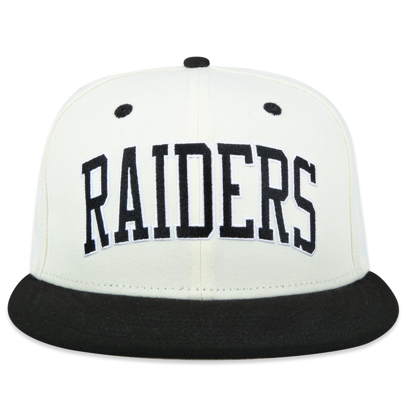 Bone New Era 59FIFTY Fitted NFL Las Vegas Raiders Core Off White 3