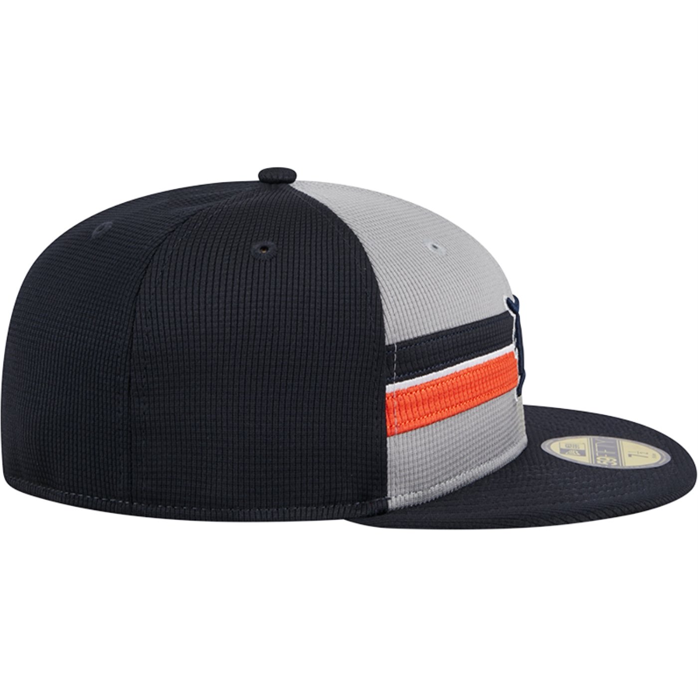 Bone New Era 59FIFTY Fitted Batting Practice 2025 MLB Detroit Tigers Cinza/Marinho 5