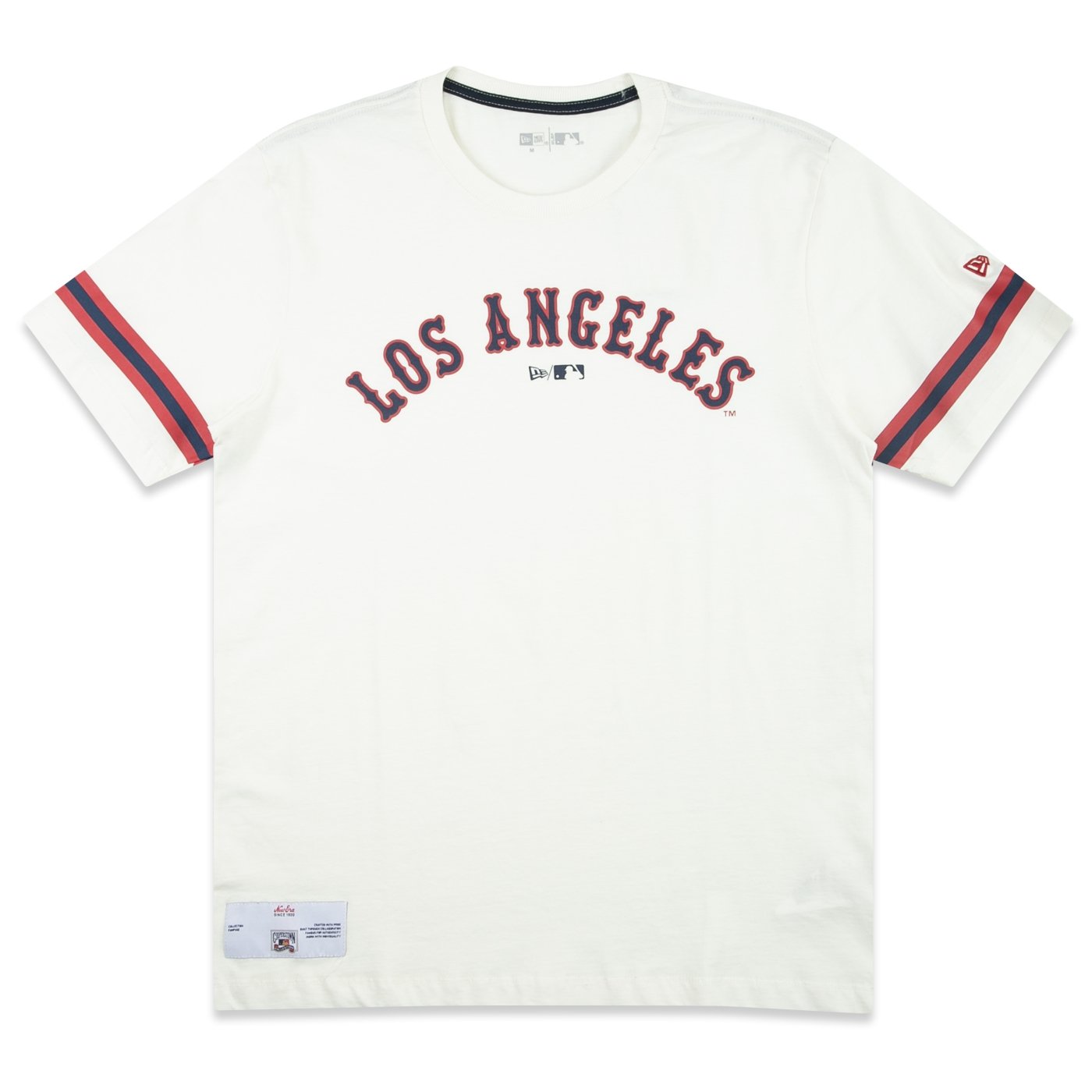 Camiseta New Era Regular MLB Los Angeles Dodgers Fanpage Off White