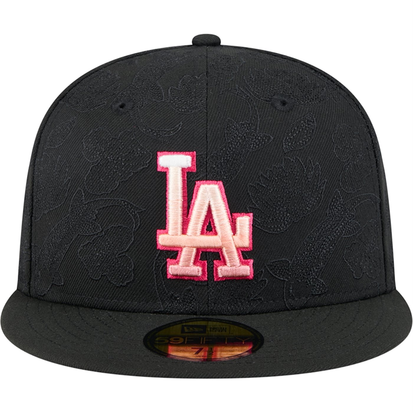 Bone New Era 59FIFTY Fitted Los Angeles Dodgers Tonal Koi Preto 3