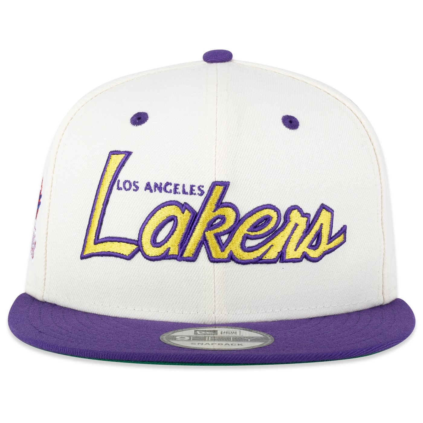 Bone New Era 9FIFTY NBA Los Angeles Lakers Fanpage Branco 3