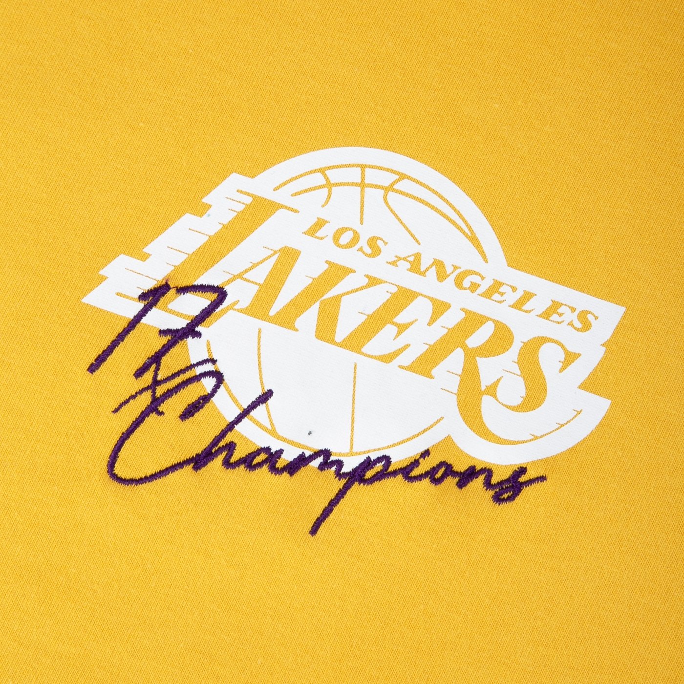 Camiseta New Era Regular NBA Los Angeles Lakers Core Amarelo 3