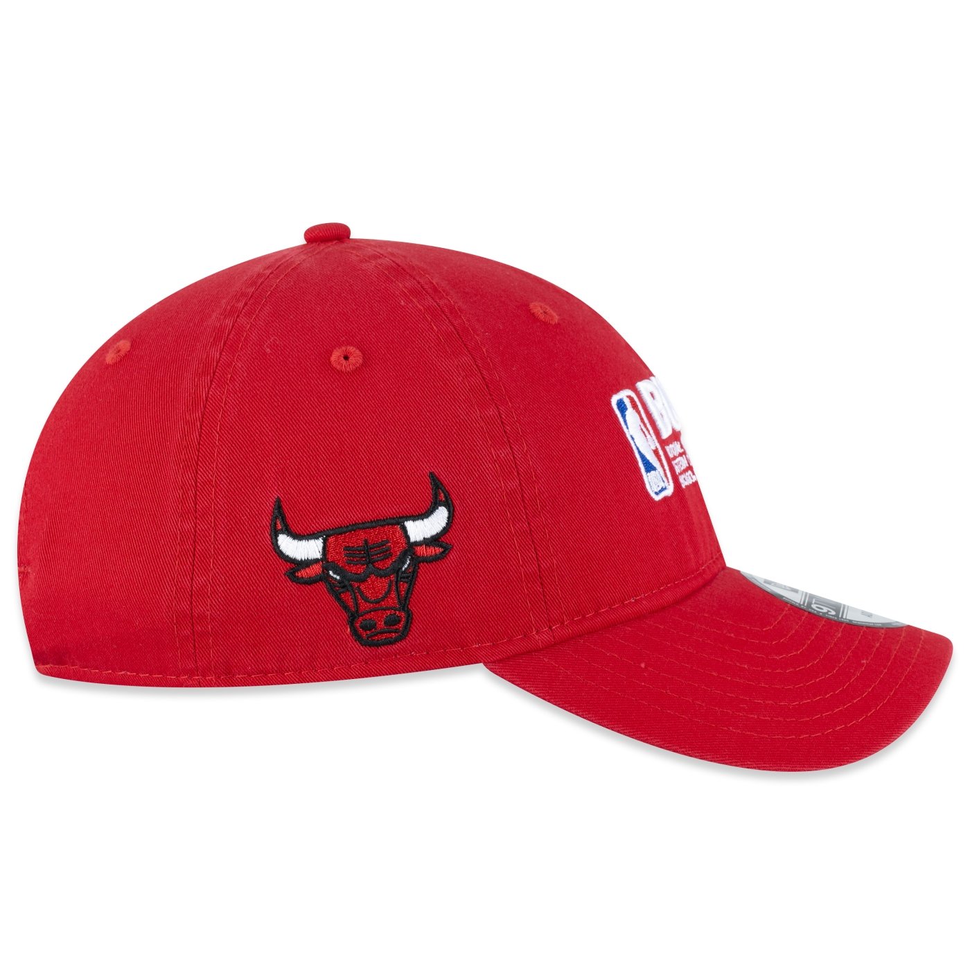 Bone New Era 9TWENTY NBA Chicago Bulls Institutional Style Vermelho 5