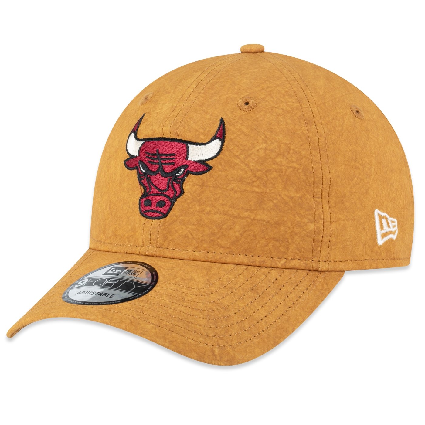 Bone New Era 9FORTY Desestruturado NBA Chicago Bulls Core Kaki 1