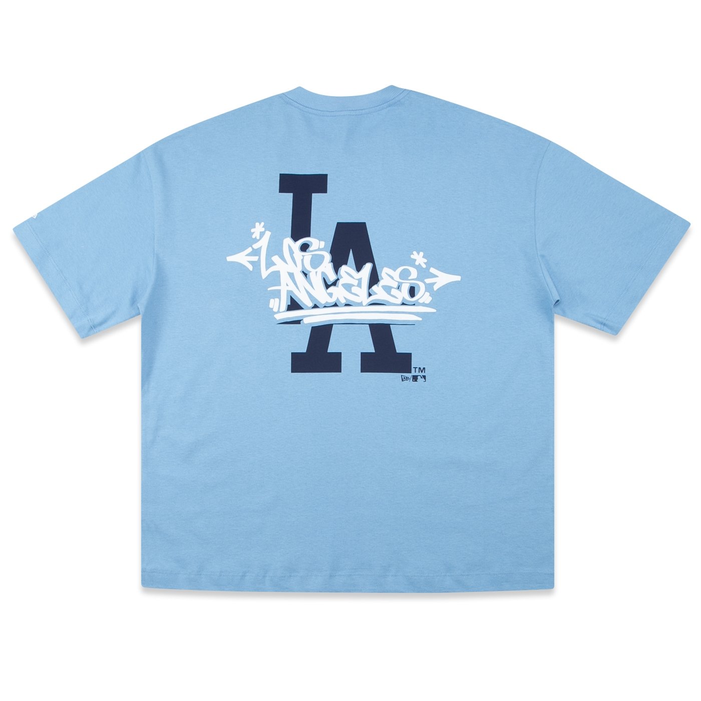 Camiseta New Era Regular MLB Los Angeles Dodgers Core Street Azul Claro 2