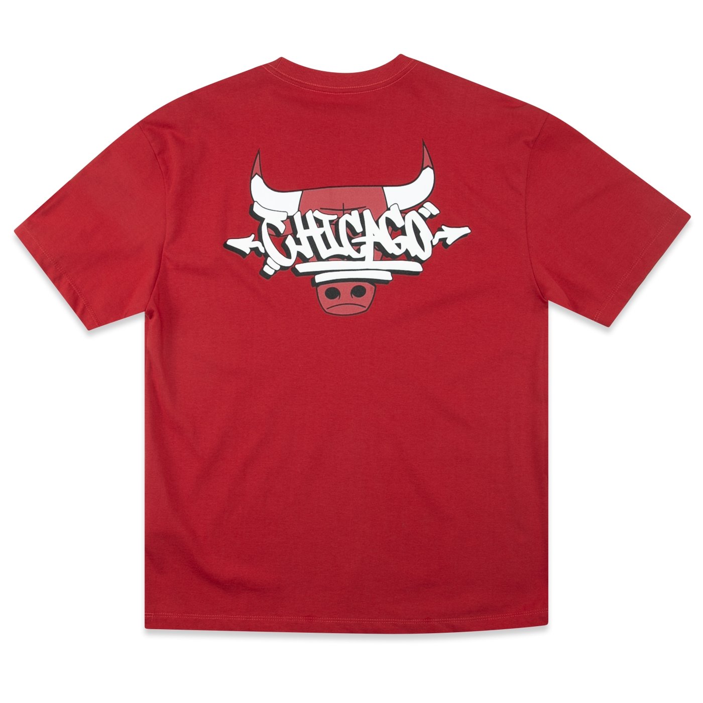 Camiseta New Era Regular NBA Chicago Bulls Core Street Vermelho 2