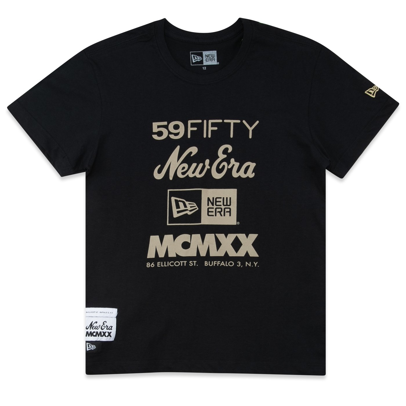 Camiseta New Era Infantil Regular Core Preto 1