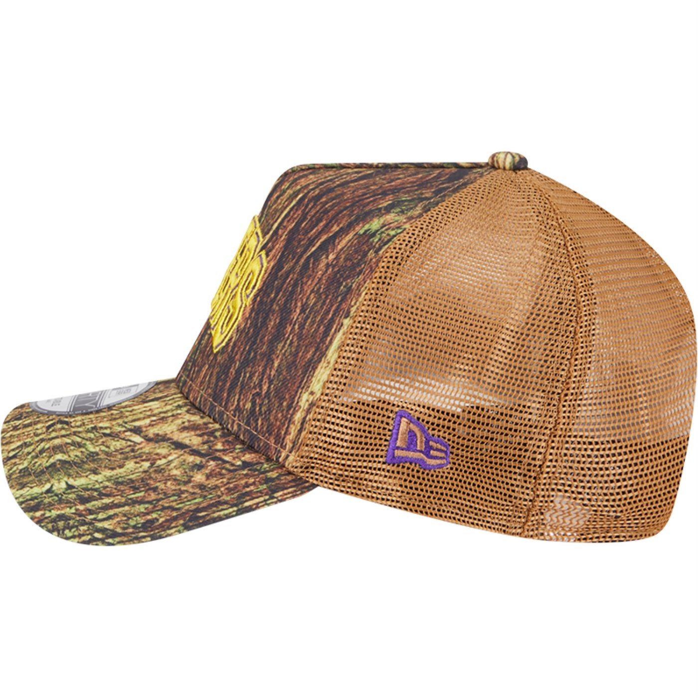 Bone New Era 9FORTY A-Frame Trucker Los Angeles Lakers All-Star Game 2025 Fan Pack Grove Kaki 4