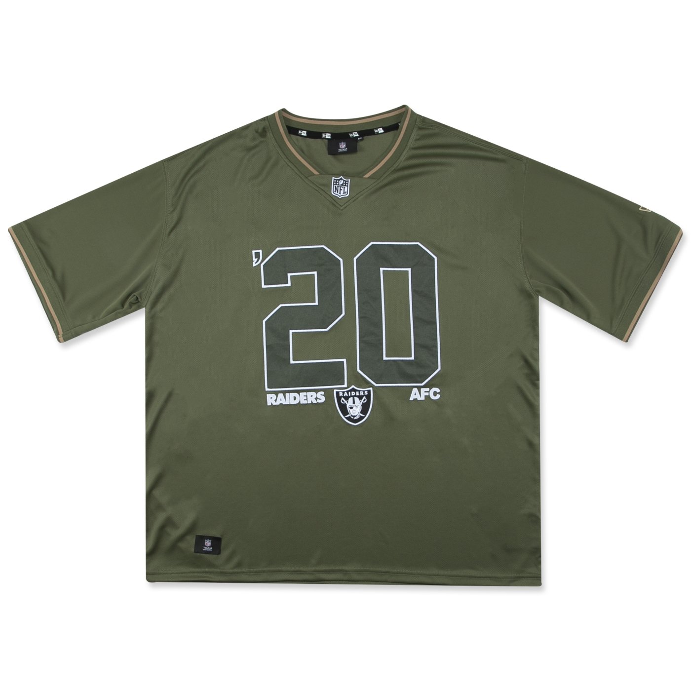 Camiseta New Era Jersey NFL Las Vegas Raiders Camuflada Verde 1