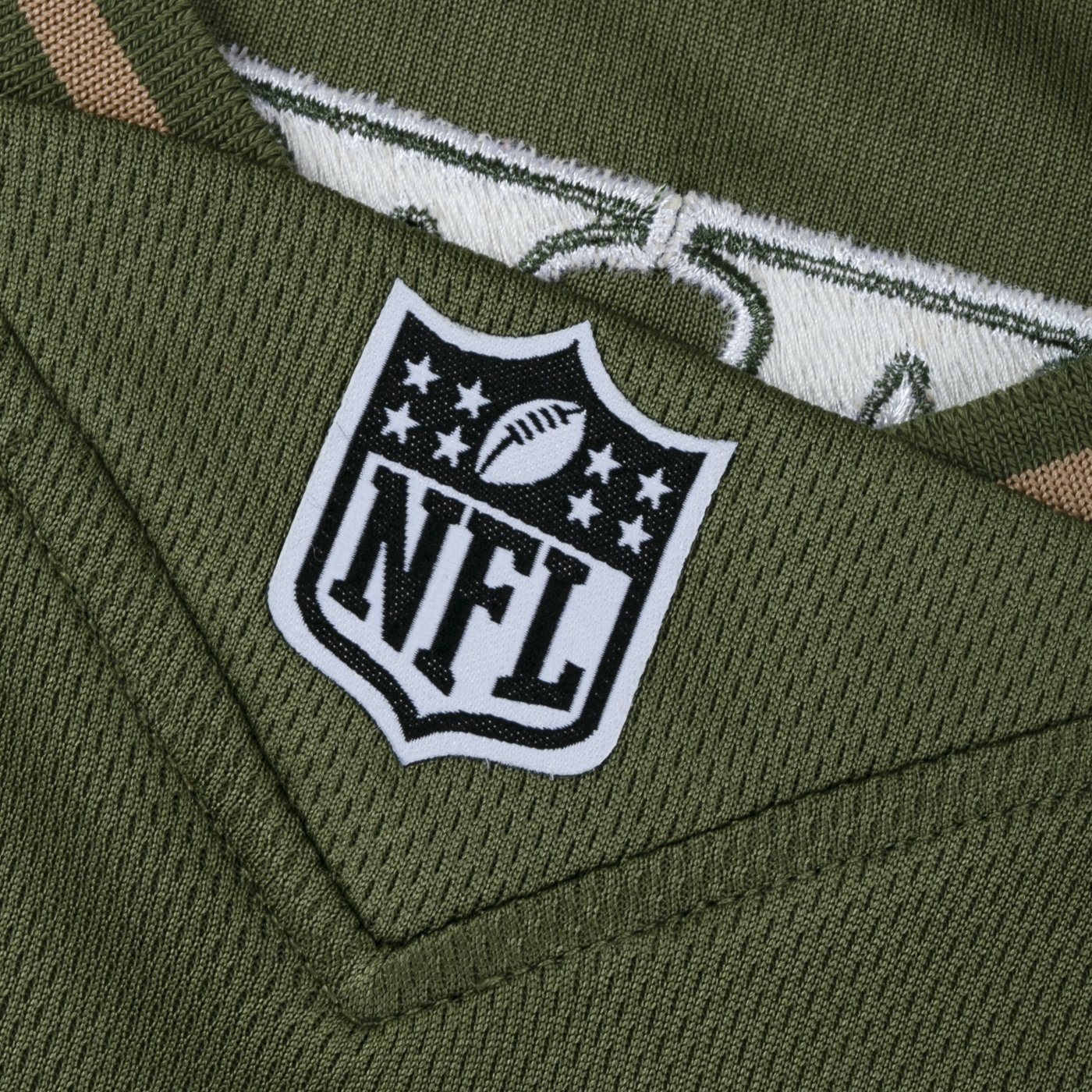 Camiseta New Era Jersey NFL Las Vegas Raiders Camuflada Verde 5