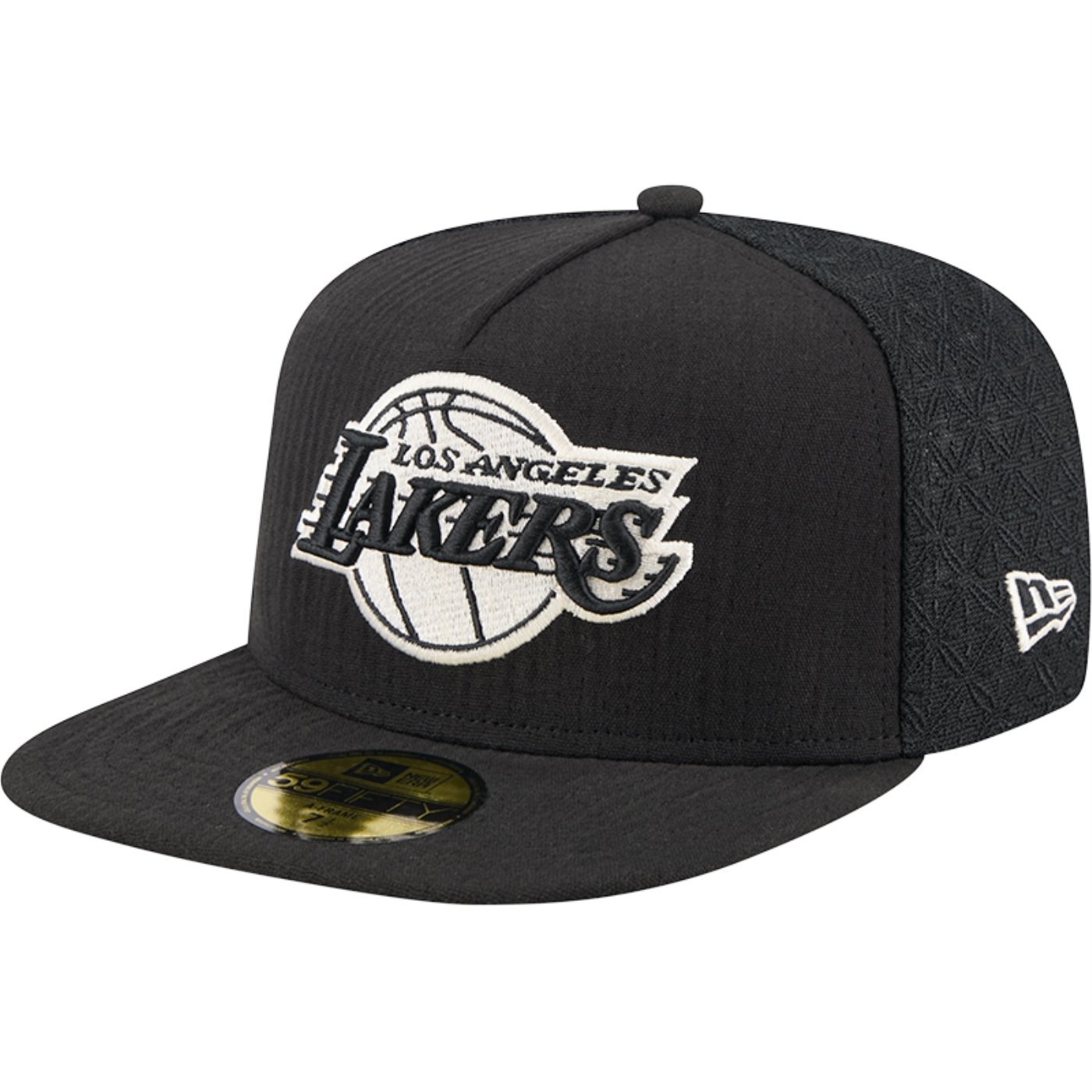 Bone New Era 59FIFTY Fitted A-Frame Los Angeles Lakers 59FIFTY Day 2025 Preto 1