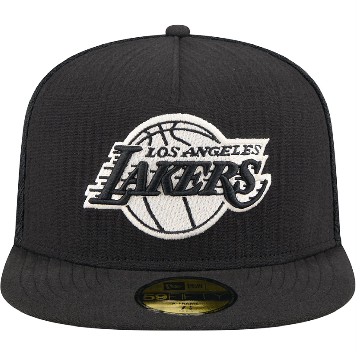 Bone New Era 59FIFTY Fitted A-Frame Los Angeles Lakers 59FIFTY Day 2025 Preto 3