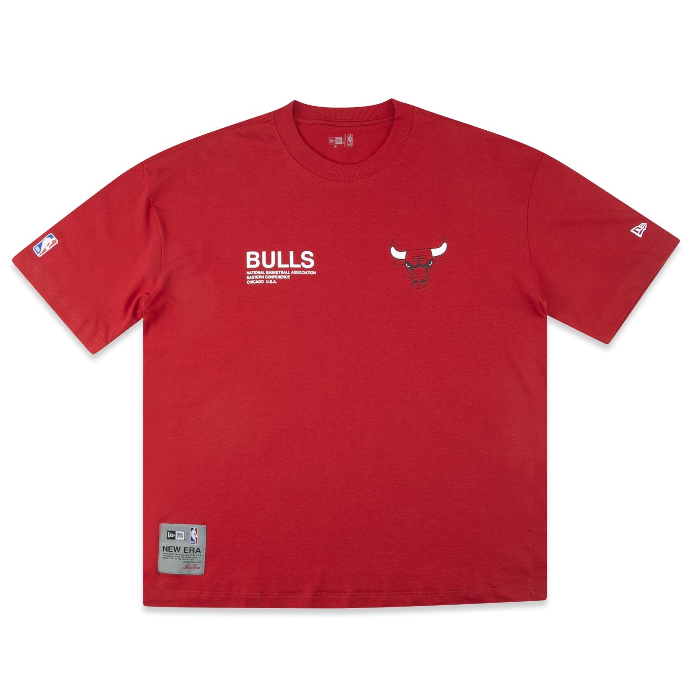 Camiseta New Era Regular NBA Chicago Bulls Institutional Style Vermelho 1