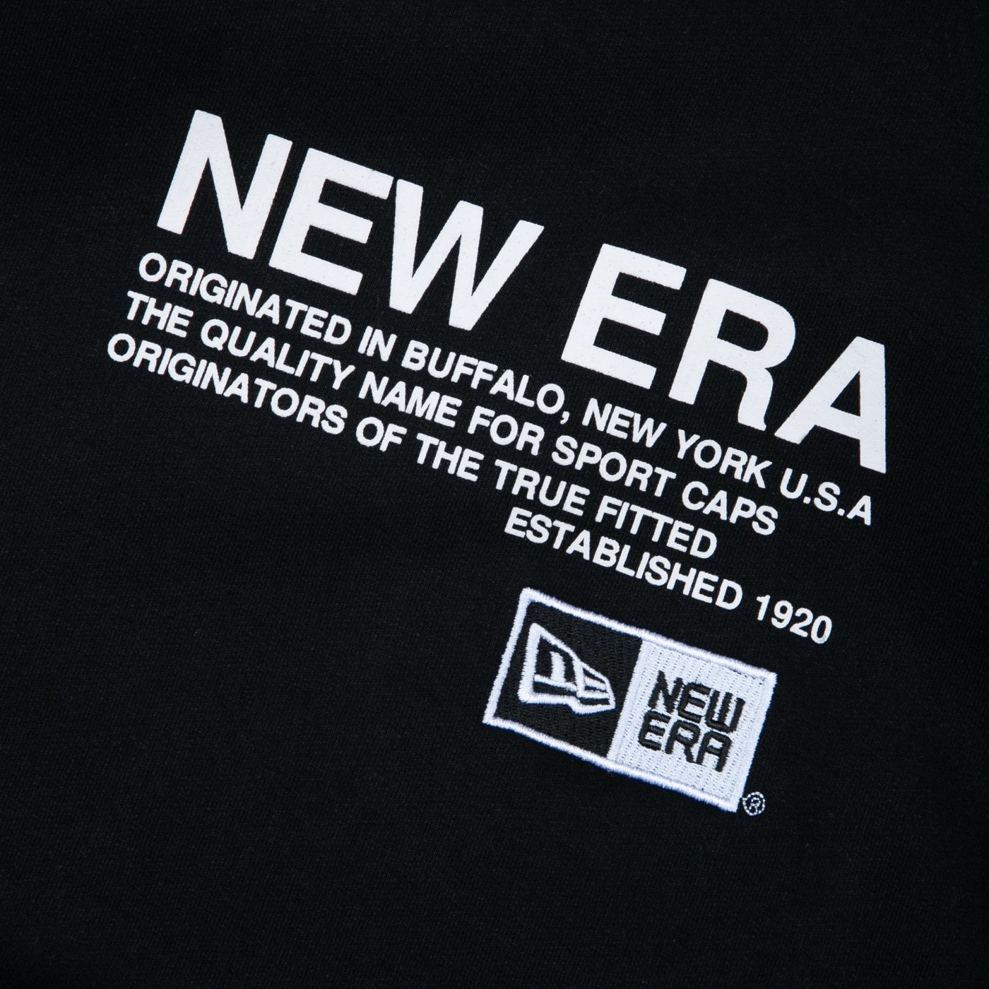 Moletom New Era Plus Size Canguru Fechado Branded Preto 3