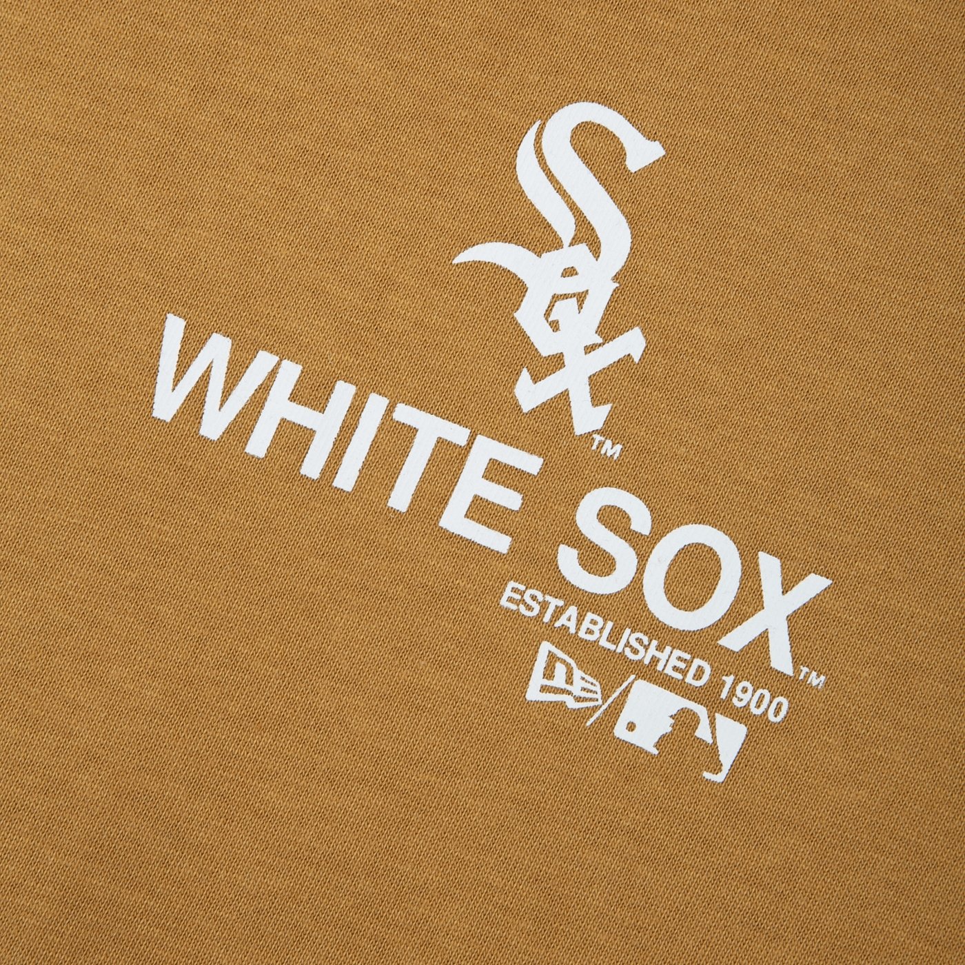 Camiseta New Era Manga Longa MLB Chicago White Sox Institutional Style Bege 3